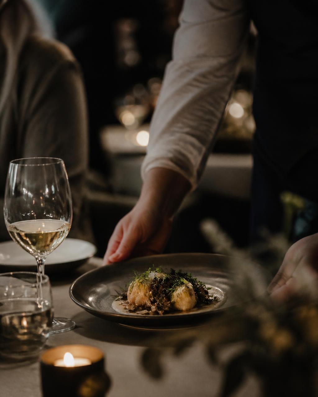 Restaurant service during a busy shift